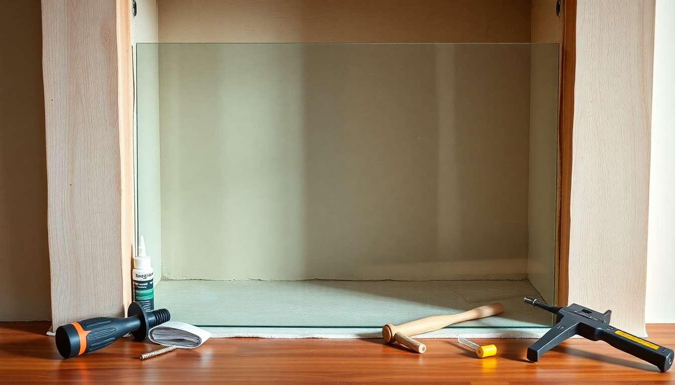 Trouver et installer une vitre d'insert adaptée