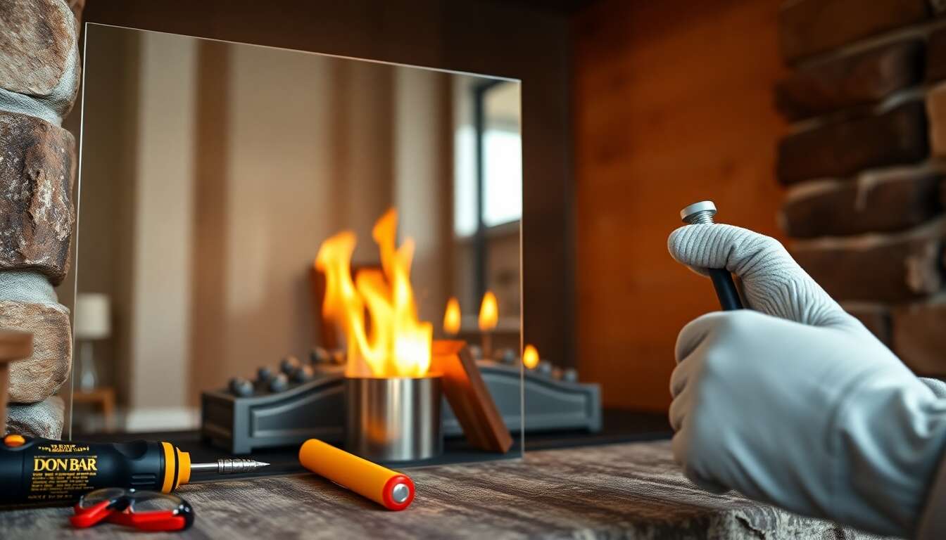 Comment remplacer une vitre d'insert de la marque Don Bar Design ?