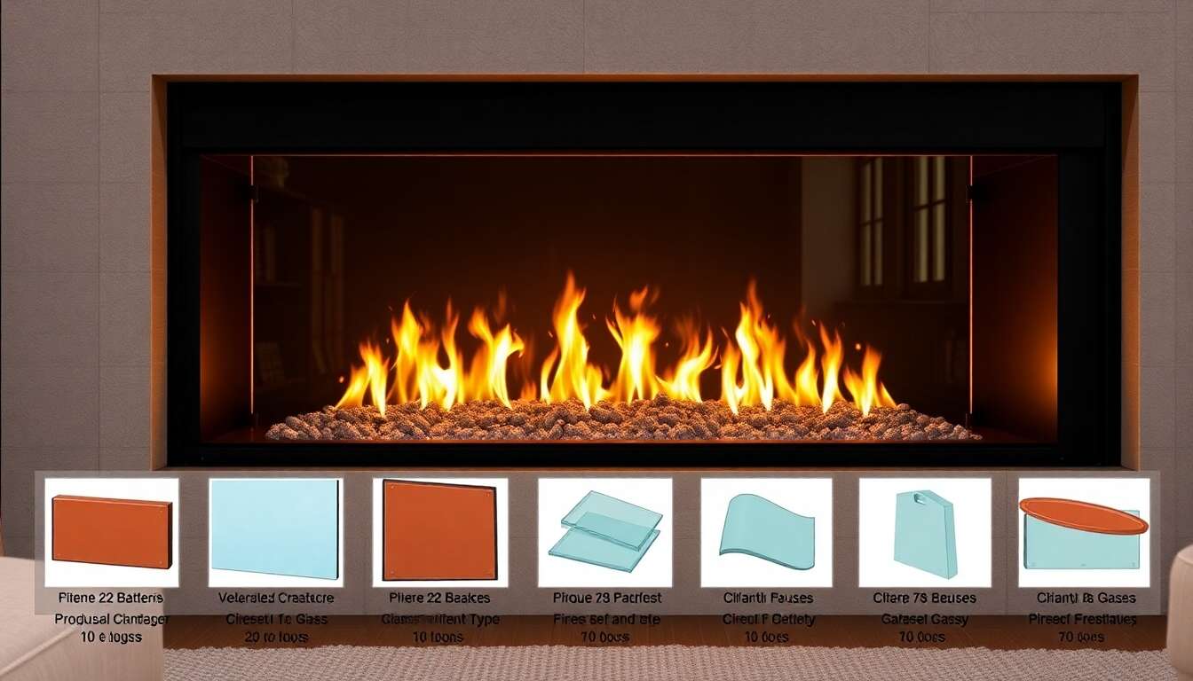 Différents types de verres pour insert edil kamin