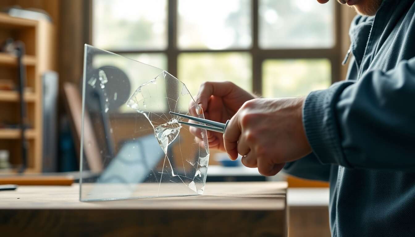 étapes pour remplacer une vitre kago cassée