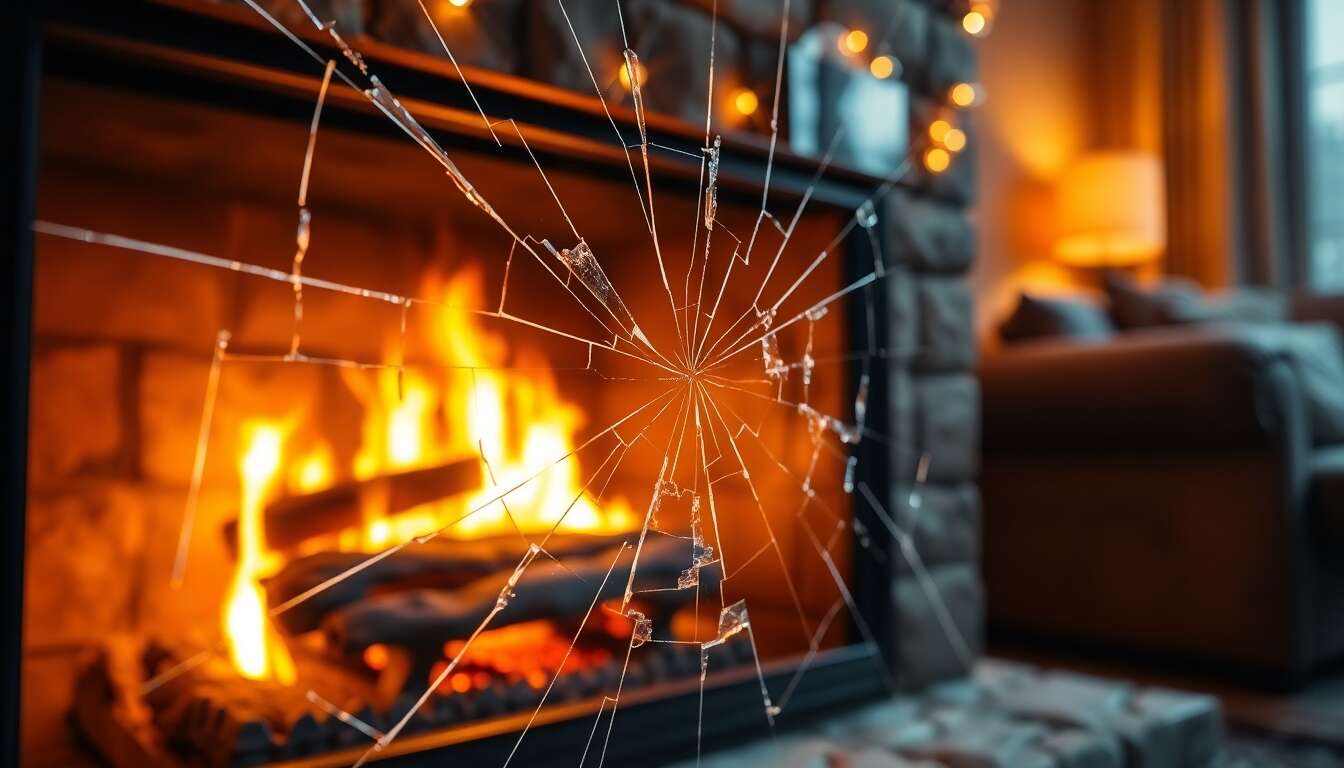 Comprendre les causes d'une vitre d'insert cassée